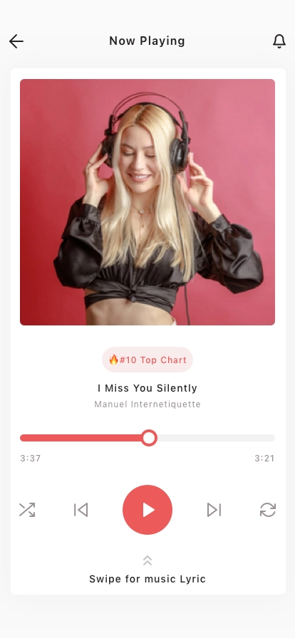 Music Player App UI Kit - Screenshot 2