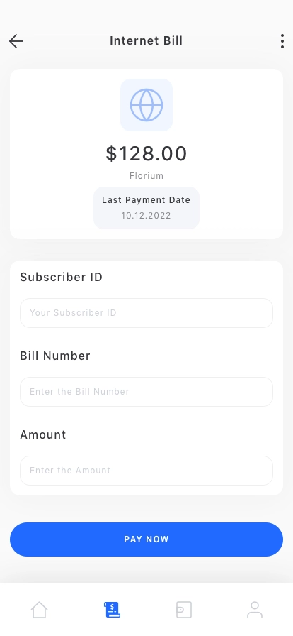 Pay Bill Mobile App UI Kit - Screenshot 3