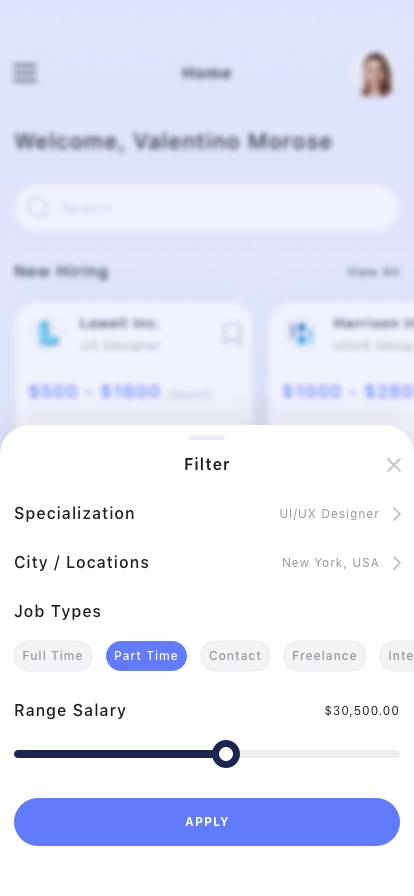 Job Search Platform Mobile App UI Kit - Screenshot 3