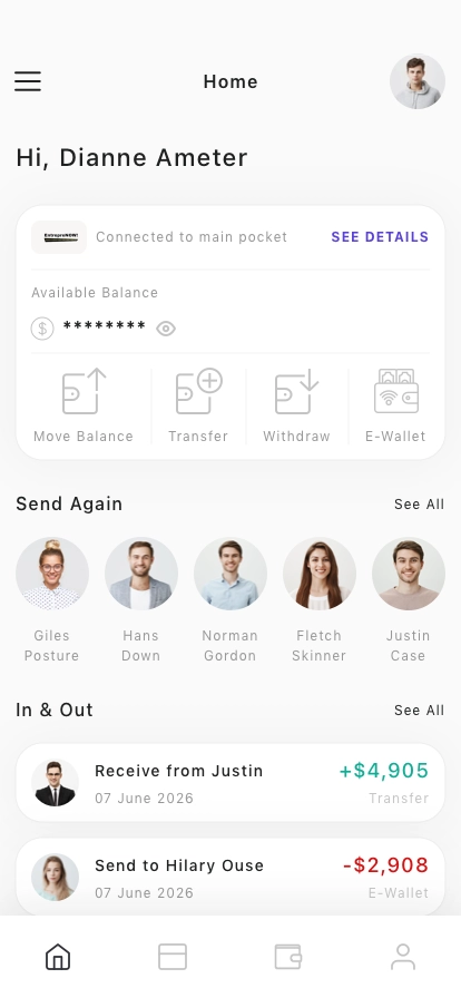 Digital Wallet Mobile App UI Kit - Screenshot 1