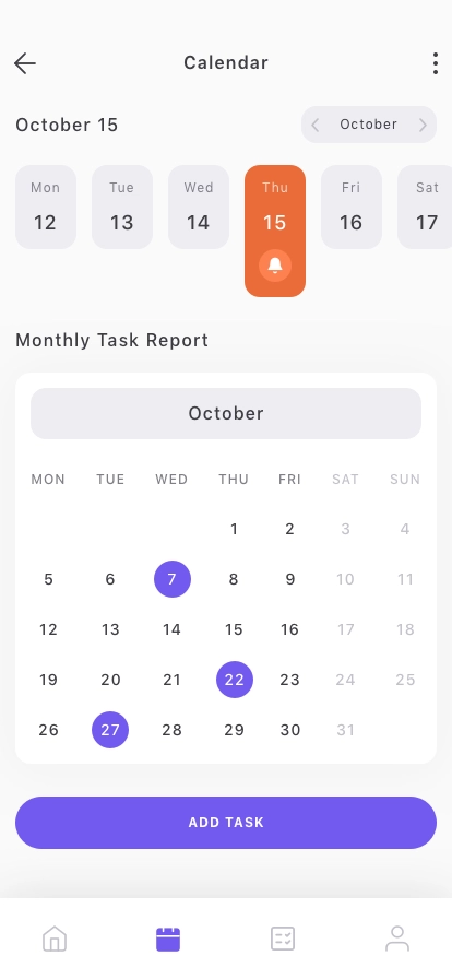 Task Planner Mobile App UI Kit - Screenshot 5