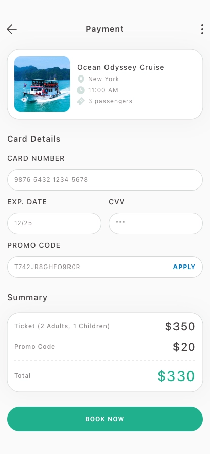 Trip & Travel Mobile App UI Kit - Screenshot 4