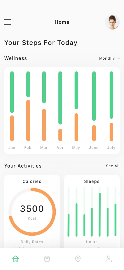 Health Tracker Mobile App UI Kit - Screenshot 3