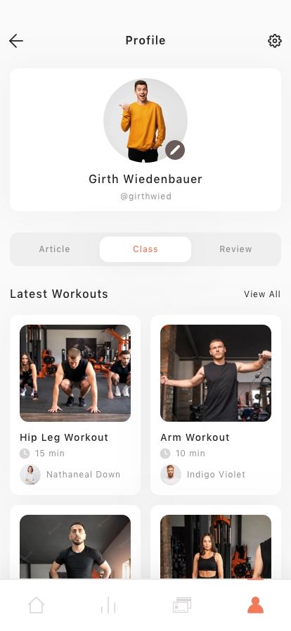 Fitness & Workout Mobile App UI Kit - Screenshot 3