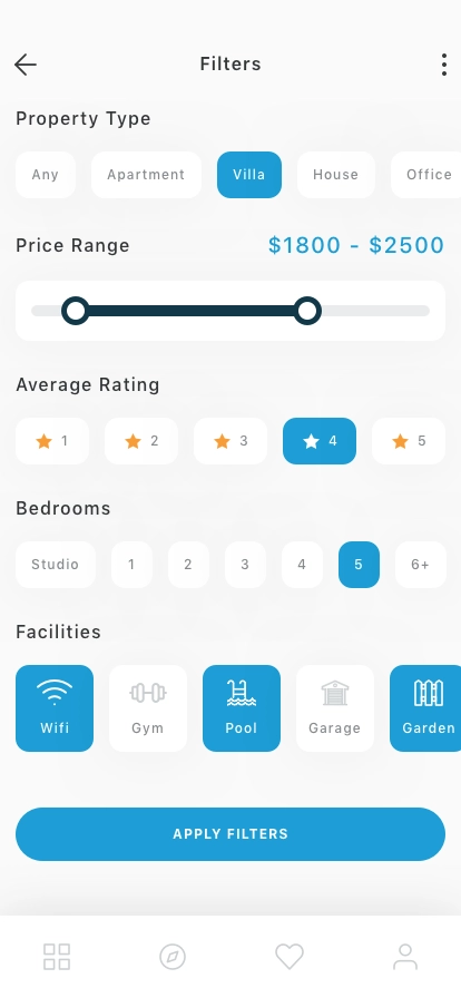 Rental Property Mobile App UI Kit - Screenshot 3