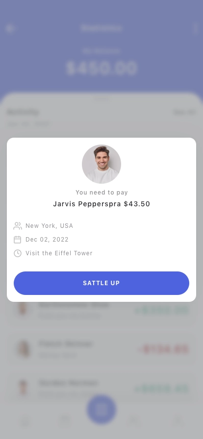 Split Bill Mobile App UI Kit - Screenshot 3