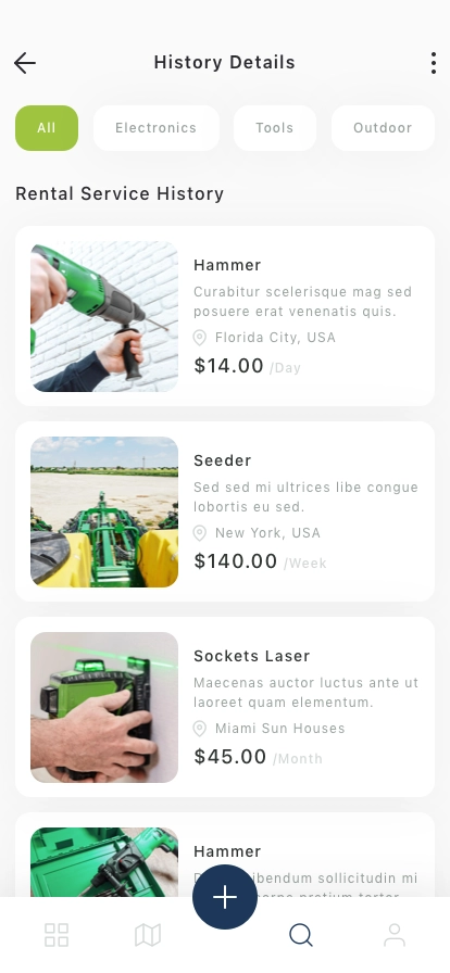 Rental Service Mobile App UI Kit - Screenshot 5