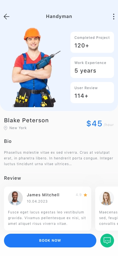 Repair Service Mobile App UI Kit - Screenshot 4