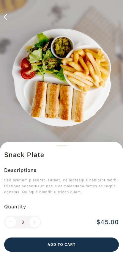 Food Ordering Mobile App UI Kit - Screenshot 5