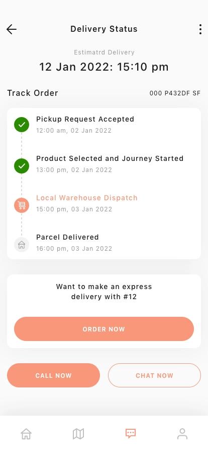 Parcel Tracking Mobile App UI Kit - Screenshot 4