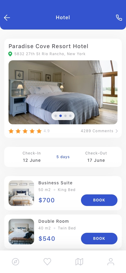 Travel Booking Mobile App UI Kit - Screenshot 4