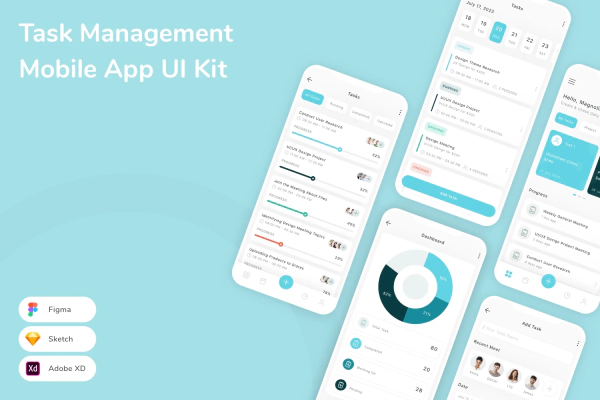 Task Management Mobile App UI Kit