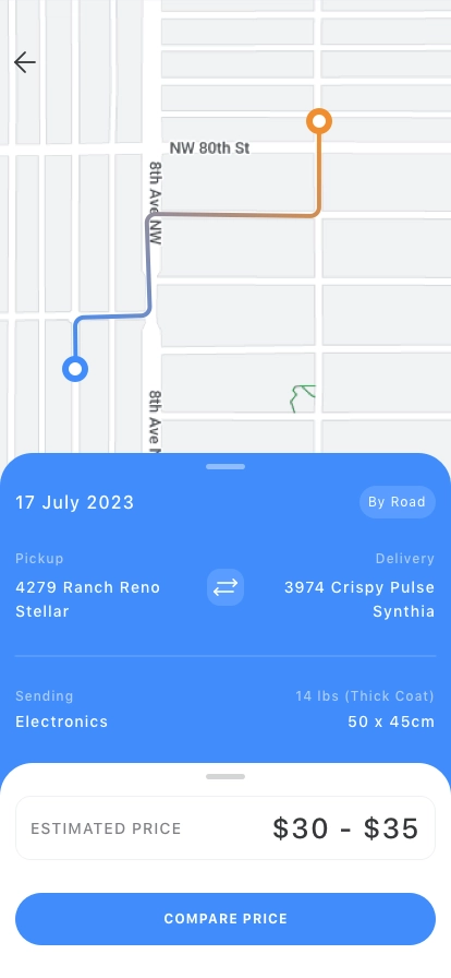 Shipping Tracker Mobile App UI Kit - Screenshot 3