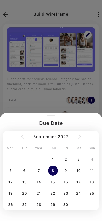 Task & Project Management Mobile App UI Kit - Screenshot 5