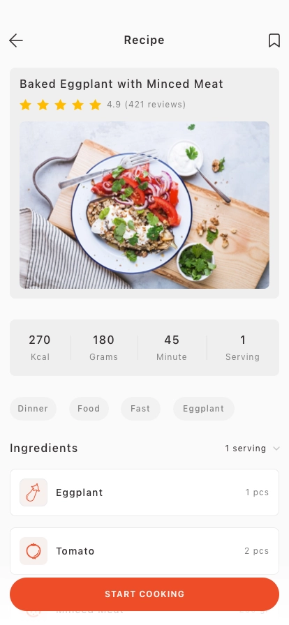 Food Recipes Mobile App UI Kit - Screenshot 5