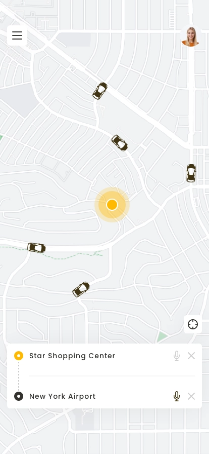Taxi Booking Mobile App UI Kit - Screenshot 4