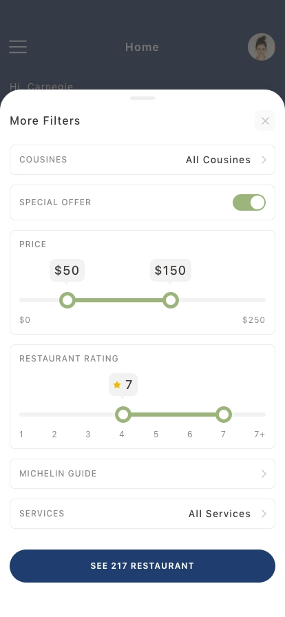 Gourmet Guide Mobile App UI Kit - Screenshot 3