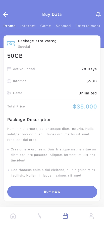 Internet Provider Mobile App UI Kit - Screenshot 4