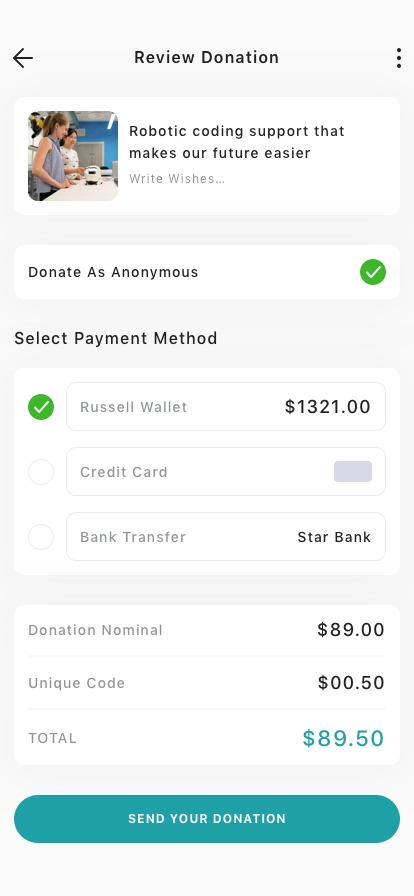 Donation App UI Kit - Screenshot 5