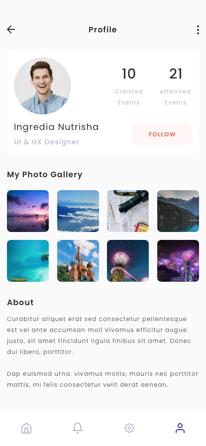Profile Cards App UI Kit - Screenshot 4