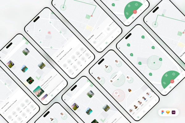 Navigation Mobile App UI Kit