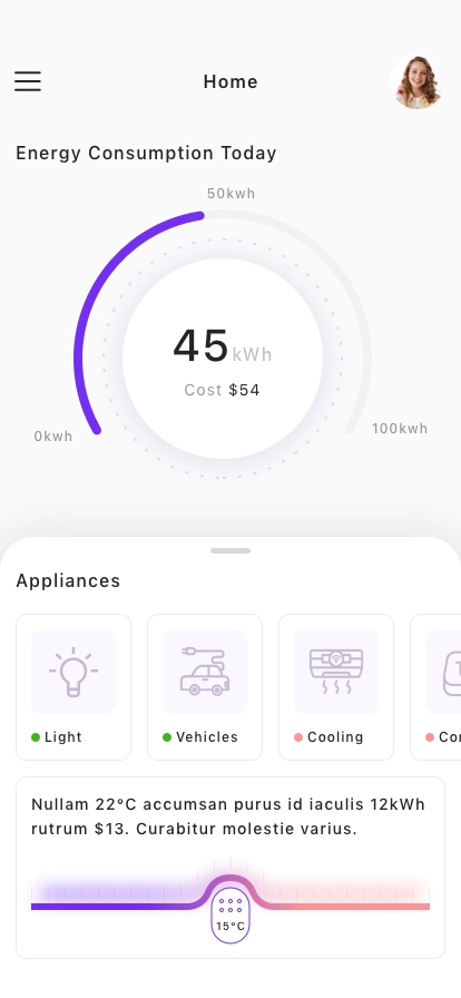 Energy Monitor App UI Kit - Screenshot 5
