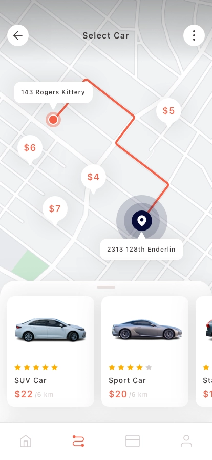 Rideshare Mobile App UI Kit - Screenshot 4