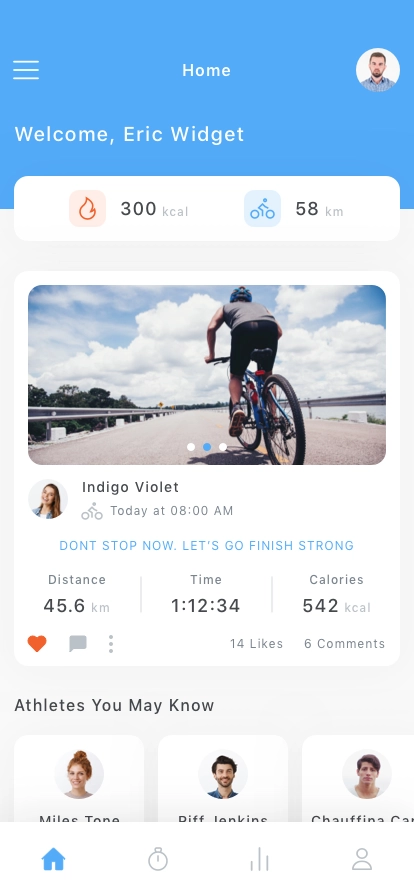 Fitness Mobile App UI Kit - Screenshot 1