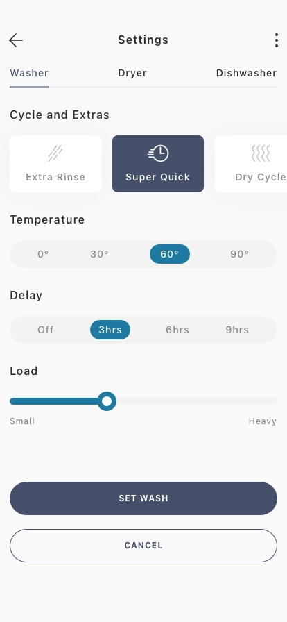 Smart Washing Machine Mobile App UI Kit for Figma, Sketch & XD | UIworkshop