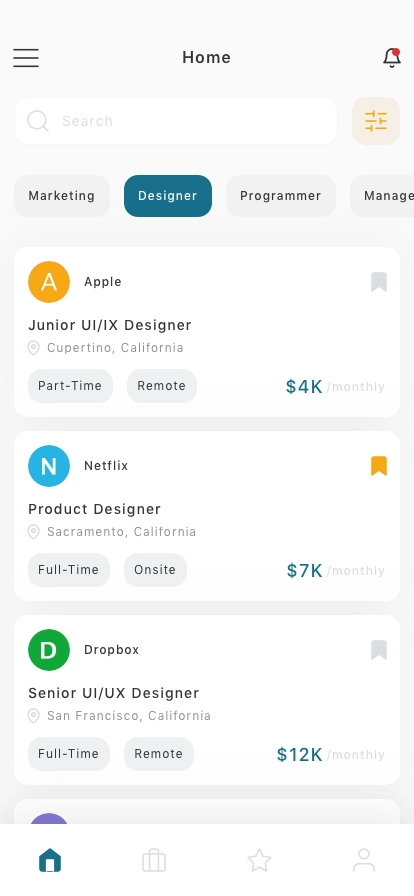 Job Finder Mobile App UI Kit - Screenshot 3