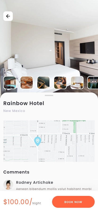 Travel App Details UI Kit - Screenshot 2