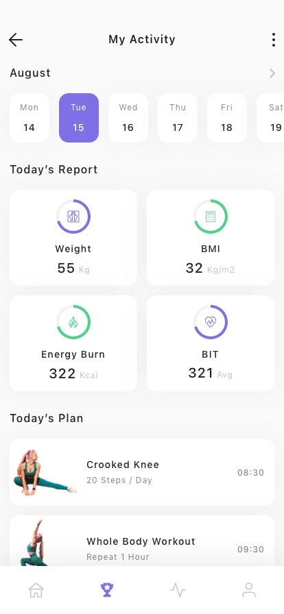 Home Workout Mobile App UI Kit - Screenshot 3