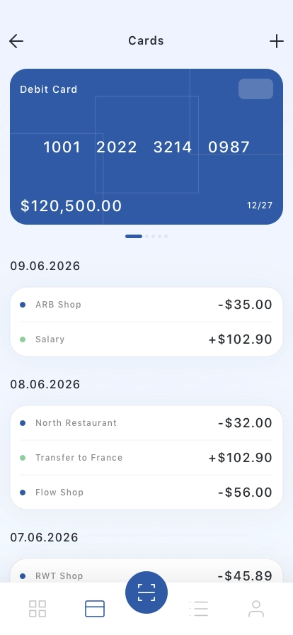 Wallet & Finance Mobile App UI Kit - Screenshot 3