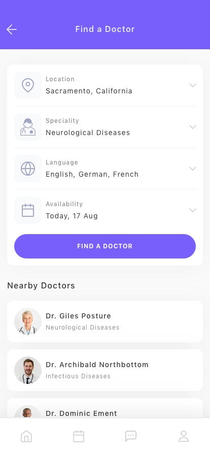 Doctor & Medical Mobile App UI Kit - Screenshot 3