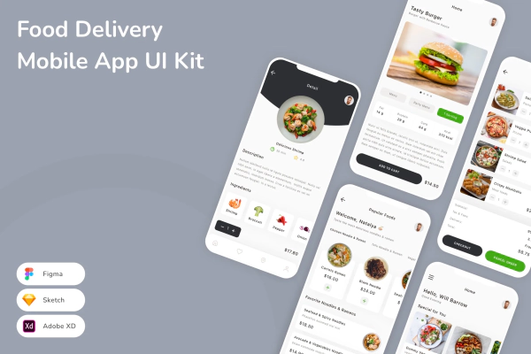 Food Delivery Mobile App UI Kit