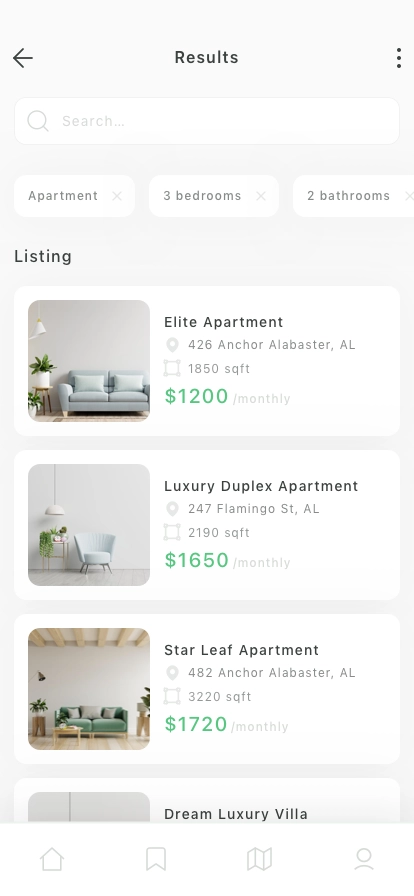 Apartment Booking Mobile App UI Kit - Screenshot 4
