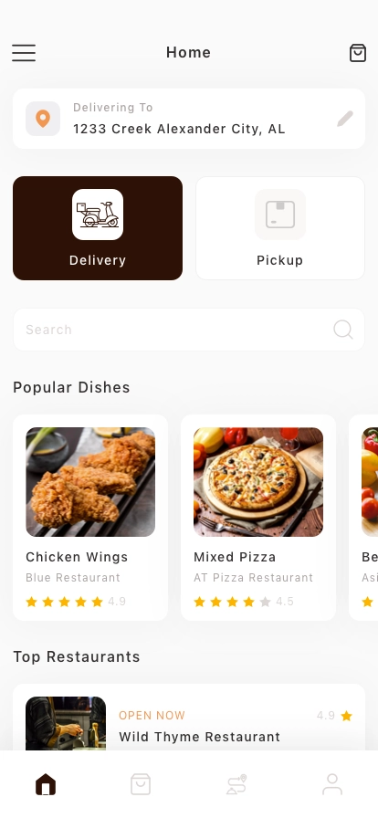 Food Delivery Mobile App UI Kit - Screenshot 1