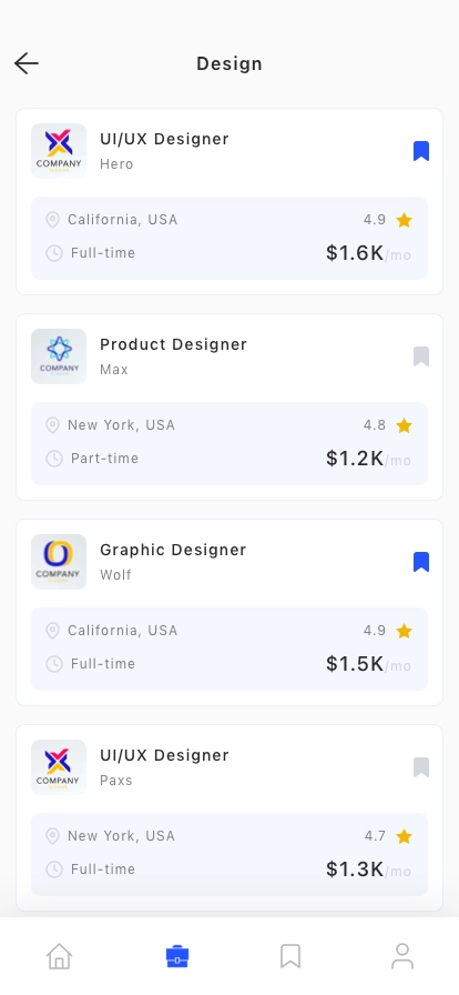 Job & Hiring Mobile App UI Kit - Screenshot 4