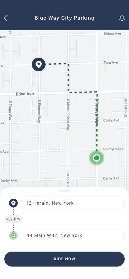 Find Parking Space Mobile App UI Kit - Screenshot 3