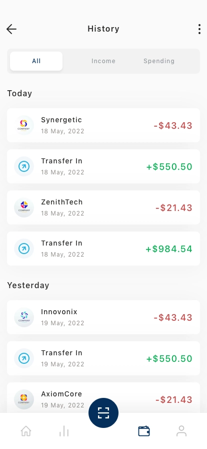 Payment & Wallet Mobile App UI Kit - Screenshot 3