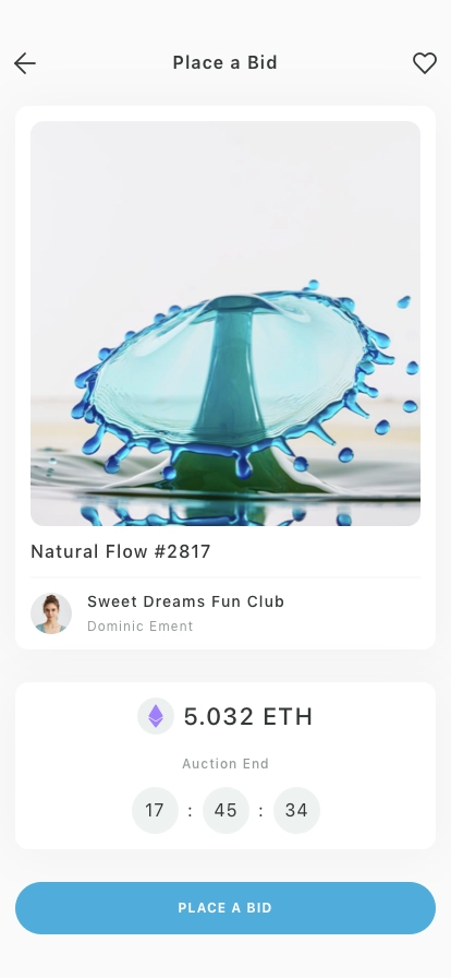 NFT Investing Mobile App UI Kit - Screenshot 5