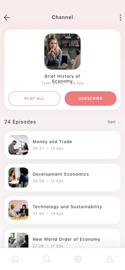 Podcast Player Mobile App UI Kit - Screenshot 5