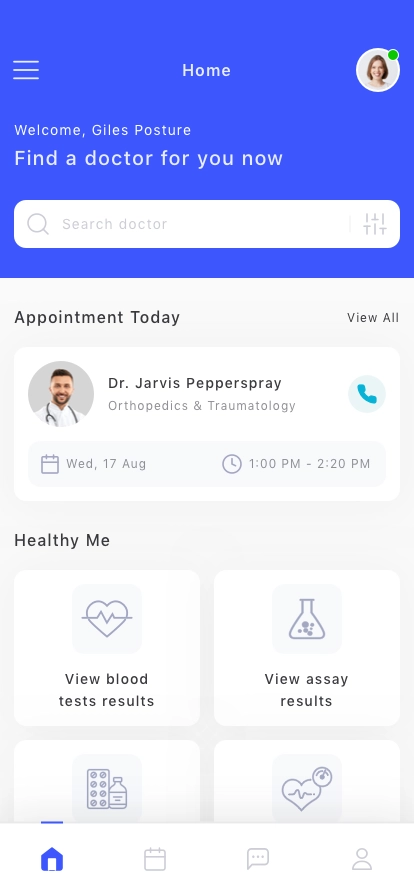 Doctor & Medical Mobile App UI Kit - Screenshot 1