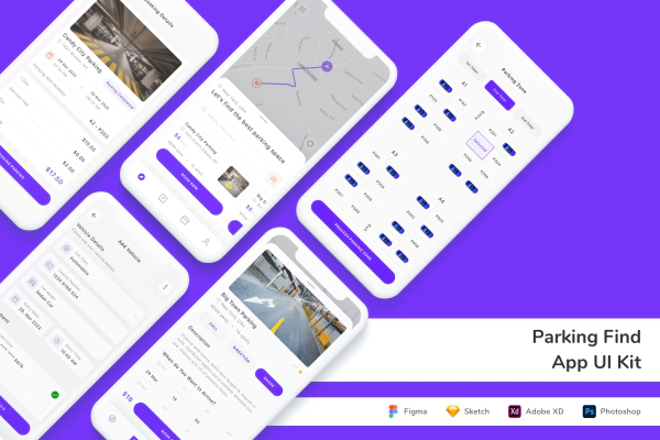 Parking Find App UI Kit