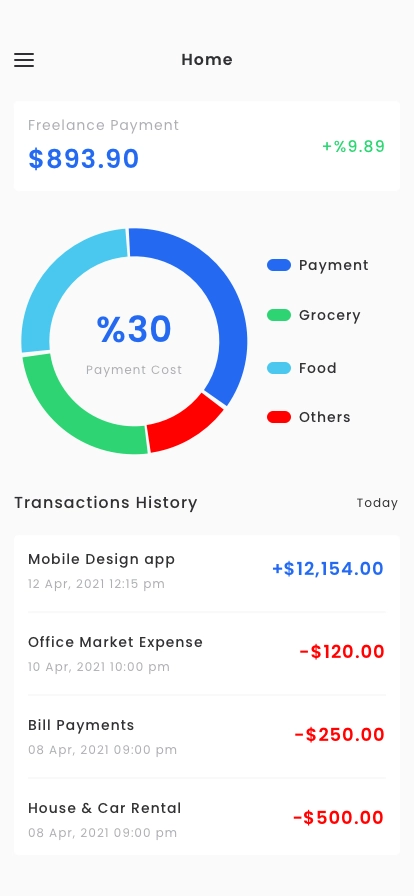 DeFi Token Exchange & Wallet App UI Kit - Screenshot 1