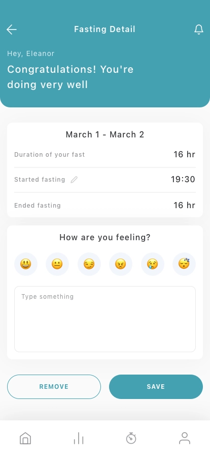 Intermittent Fasting Mobile App UI Kit - Screenshot 3