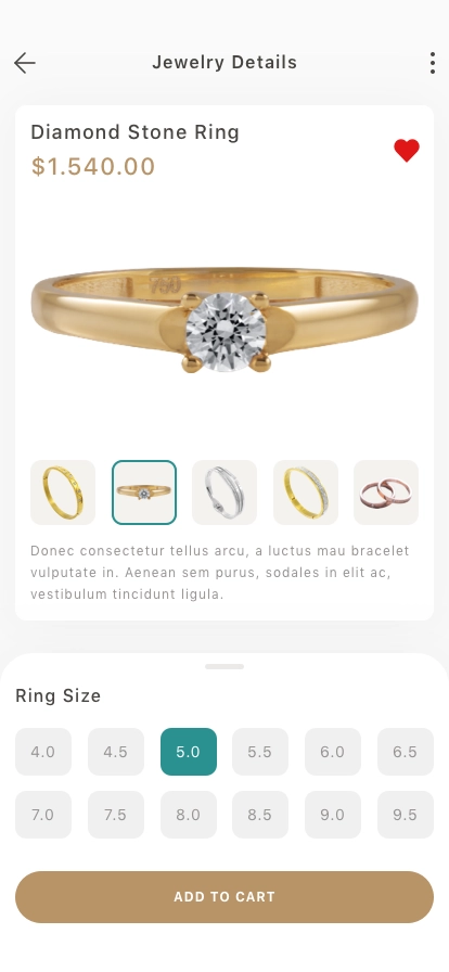 Jewelry Store App UI Kit - Screenshot 3