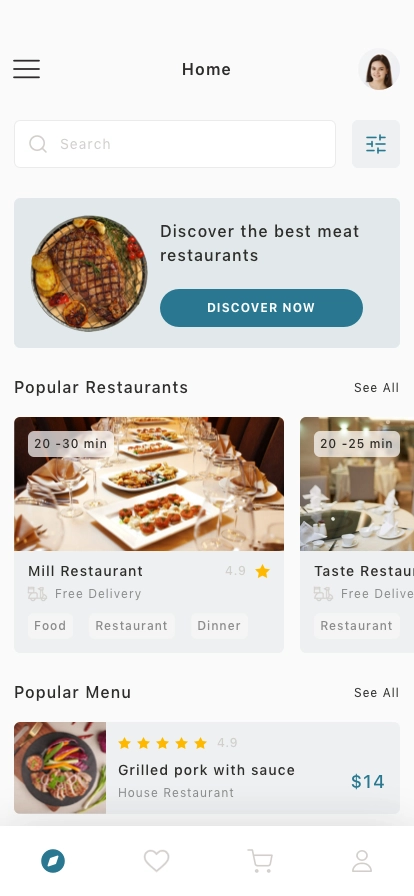 Food Delivery Mobile App UI Kit - Screenshot 1