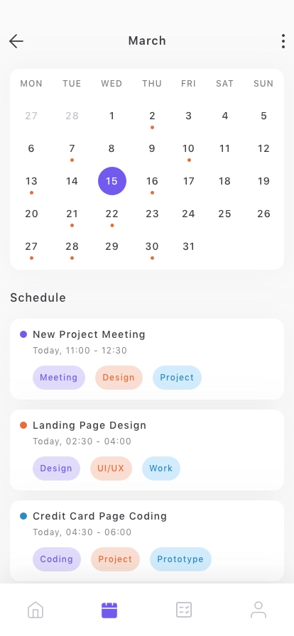 Task Planner Mobile App UI Kit - Screenshot 2