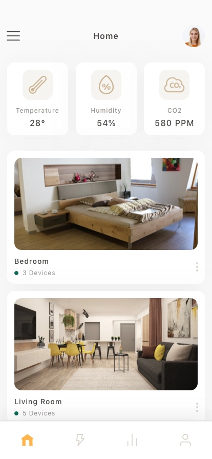 Smart Home Mobile App UI Kit - Screenshot 1
